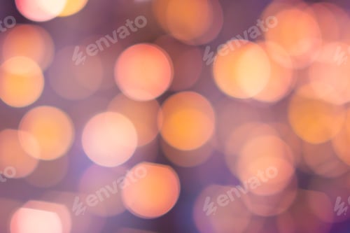 Preview: Colorful bokeh defocused blurred lights. Abstract background