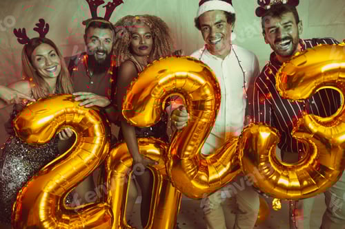 Preview: Friends having fun at New Year party