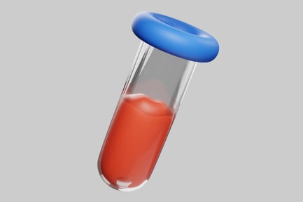 Preview: Red fluid test tube