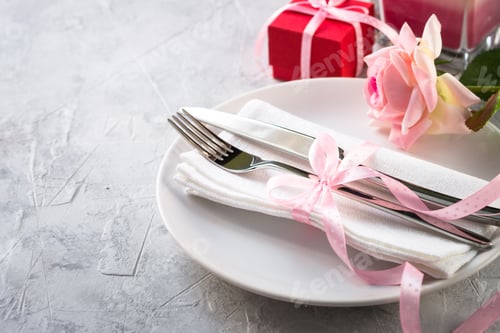 Preview: Valentines day table setting.