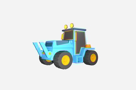 Preview: Construction Bulldozer 3D illustration