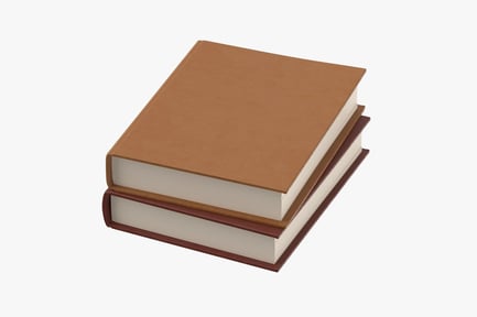 Preview: Stacked Books Set - Brown & Burgundy, Decor Accent