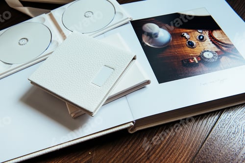 Preview: natural leather classic wedding photobook and album