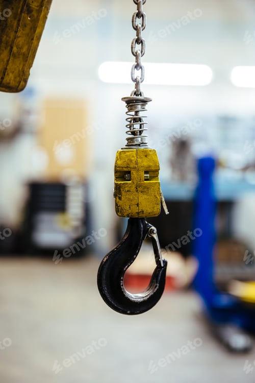 Preview: Hook in a mechanical workshop
