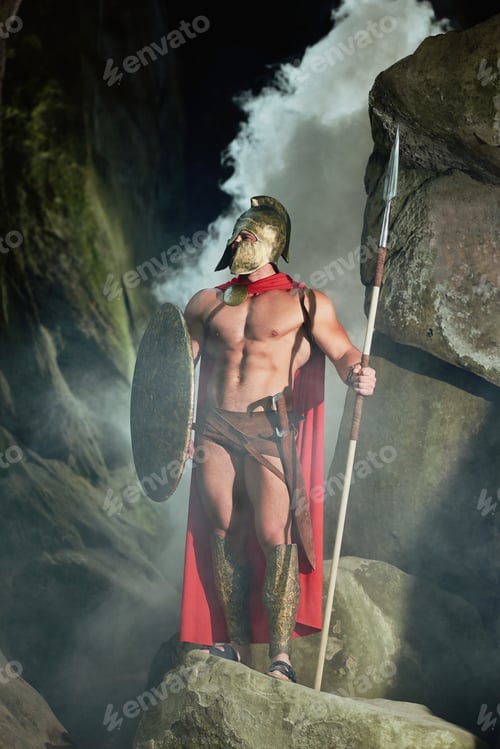 Preview: Male model in warrior armor