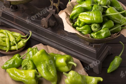 Preview: Variety of green peppers