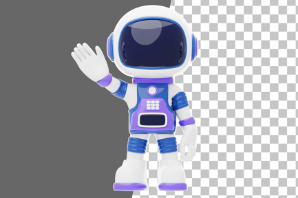 Preview: Astronaut Waving Hello 3D Illustration