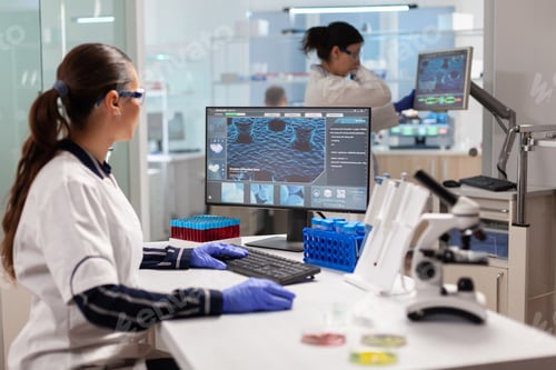 Preview: Healthcare researcher working to discover a vaccine