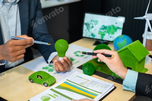 Preview: Renewable energy-based green businesses and global warming. Reduce CO2 emission.