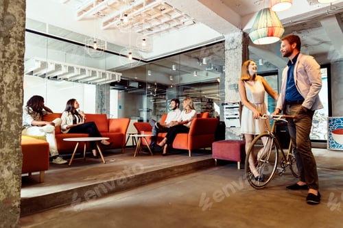 Preview: Modern cafe visited by various people
