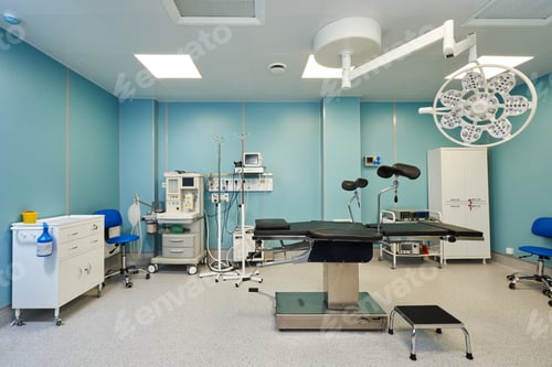 Preview: operating room in the hospital. medical background
