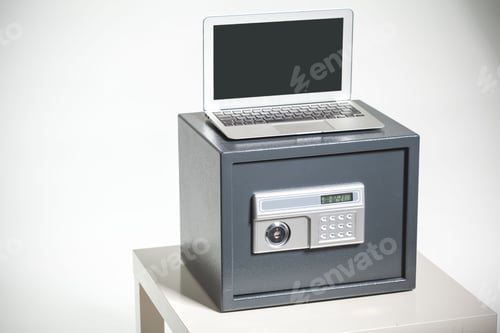 Preview: Safe and laptop