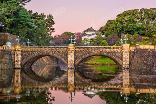 Preview: Tokyo, Japan at the Imperial Palace Moat and Bridge