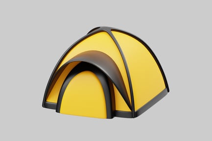 Preview: Yellow camping tent shelter