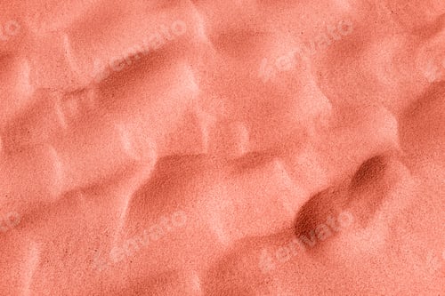 Preview: Pink orange background made of Wavy desert sand texture. Color Of The Year 2024 - Peach Fuzz.