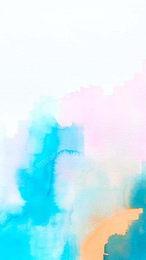 Preview: Abstract Pink and Blue Watercolor Painting Background