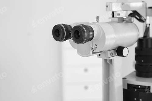 Preview: Ophthalmic slit lamp at children's doctor office