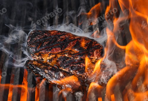 Preview: Searing and smoking ribeye steaks on grill