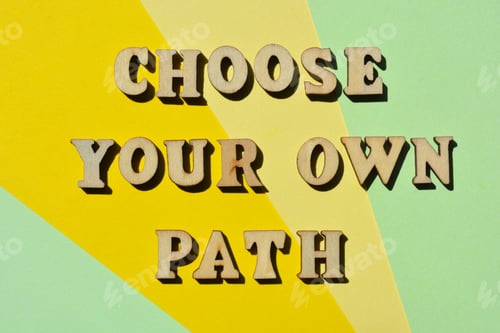 Preview: Choose Your Own Path, phrase as banner headline
