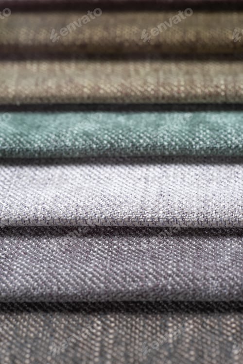 Preview: Close Up of Neutral Colored Fabric Samples