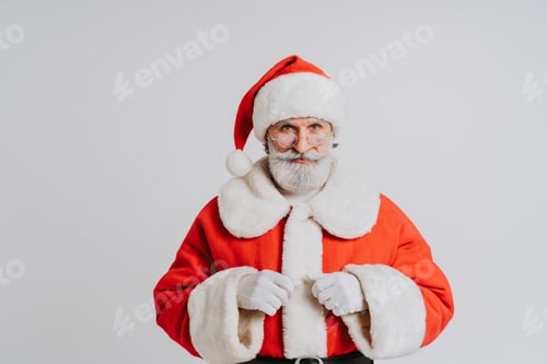 Preview: Santa Claus portrait, Christmas and newyear festive days concepts