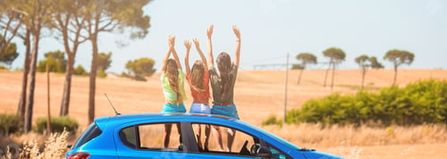 Preview: Summer car trip and young family on vacation