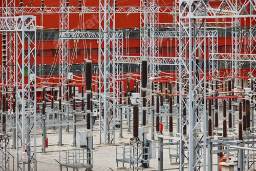 Preview: Power generation plant factory. Electricity generator. Renewable energy. Global warming