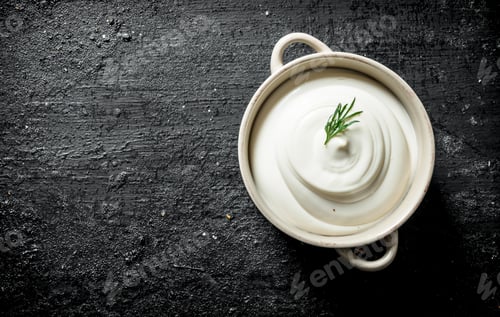 Preview: Mayonnaise in bowl.