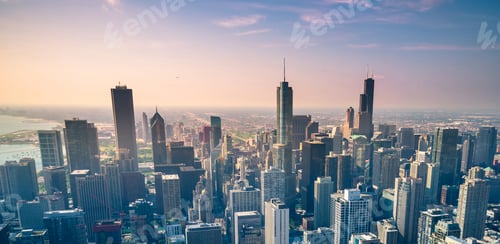 Preview: Chicago city skyline, USA