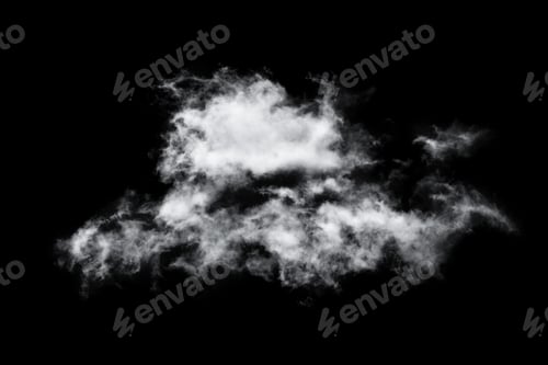 Preview: clouds on black background