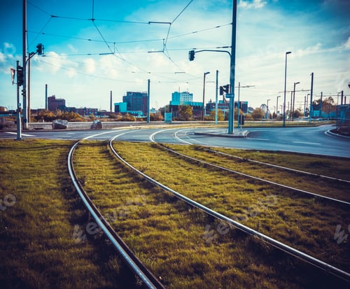 Preview: Tram rails. Tram tracks.