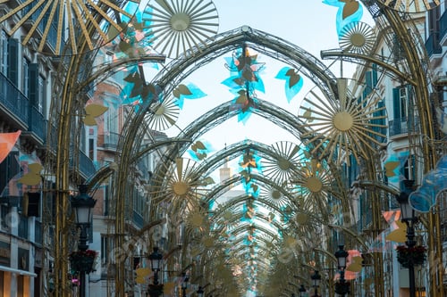 Preview: Beautiful decoration at Christmas in Calle Larios