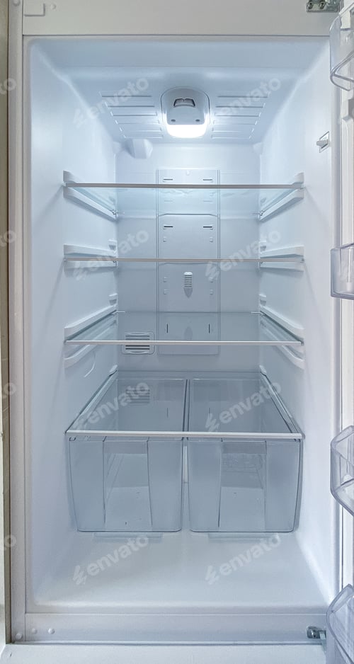Preview: Interior of an empty fridge