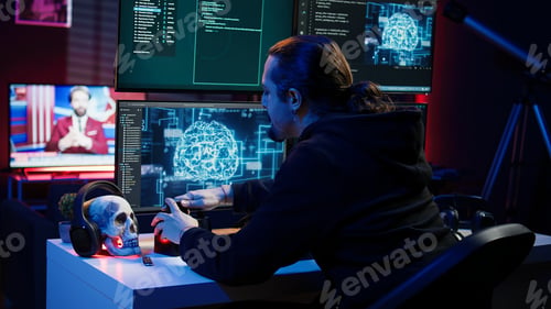 Preview: Hacker uploading script on SSD that can launch DDoS attacks on any website
