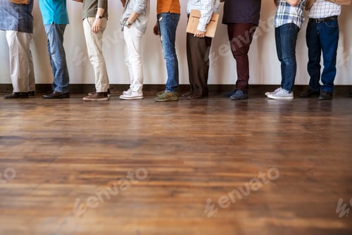 Preview: Diverse men standing in a line