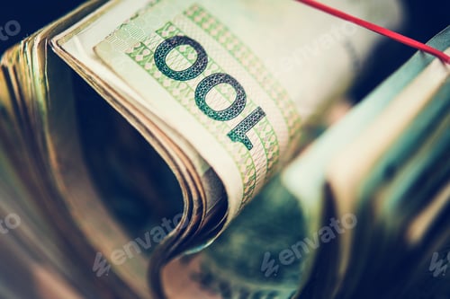 Preview: Pile of Polish Zloty Banknotes Close Up