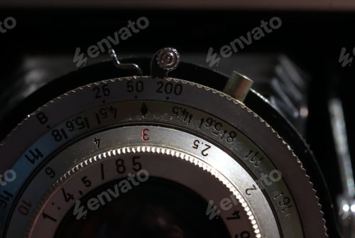 Preview: Closeup shot of professional camera zooming lense