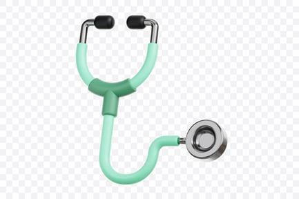 Visualização: Estetoscópio médico