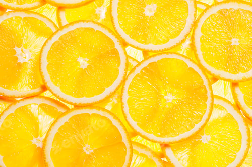 Preview: Colorful orange fruit slices