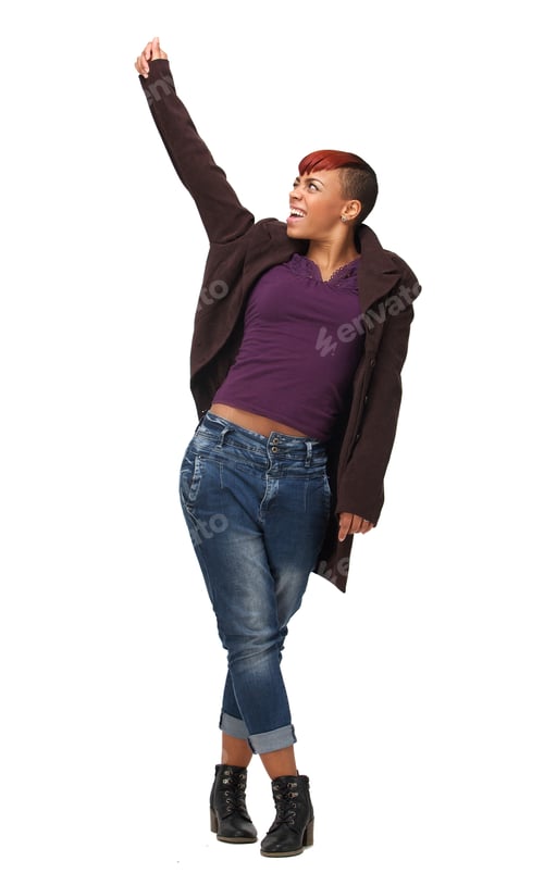 Preview: African American Woman with Fist up