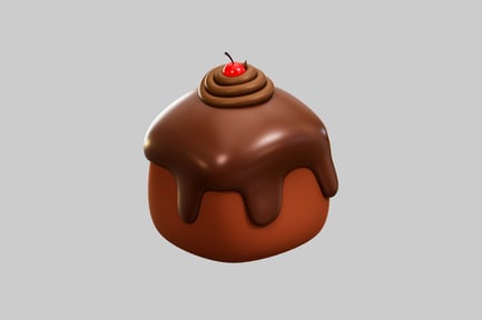 Preview: Chocolate dome with cherry topping