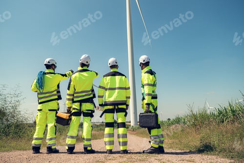 Preview: The engineering and technical team is preparing to install a large wind turbine