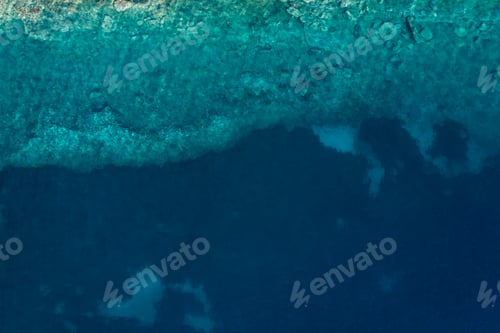 Preview: Abstract background of turquoise water-aerial view