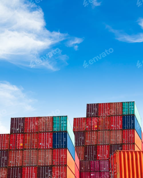 Preview: Cargo ship container goods export import international