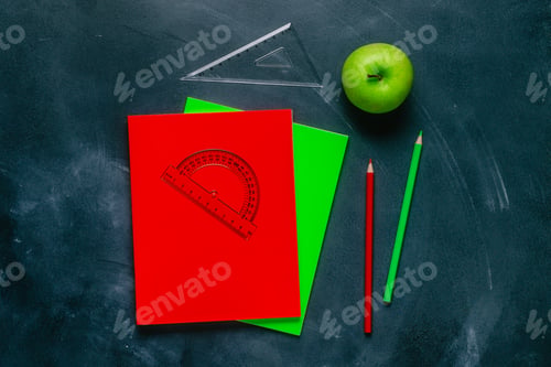Preview: Flat lay of back to school supplies