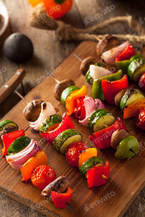Preview: Organic Homemade Vegetable Shish Kababs