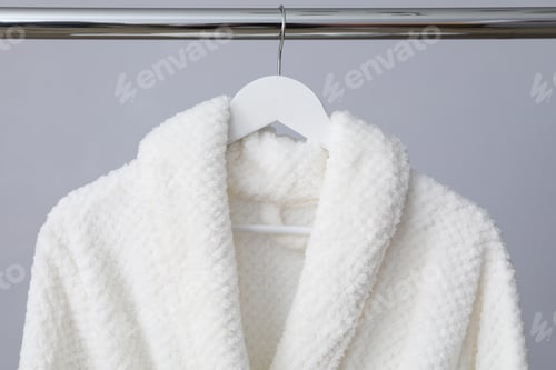 Preview: Bath accessories and supplies, composition with bathrobe