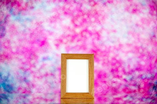 Preview: front view picture frame on light pink background portrait color shoot present photo family gift
