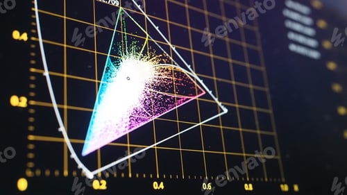 Aperçu: Graphique d'étalonnage des couleurs ou indicateur de correction des couleurs RGB sur le moniteur