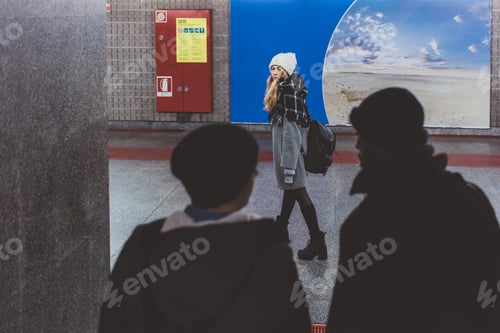 Preview: Three young adult friends multiethnic walking tube